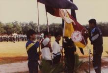 Students take the sports oath, 1994