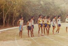 Athletes lined up for a race, 1994