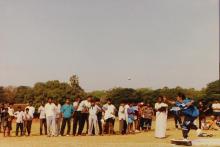 A shot putter in action, 1994