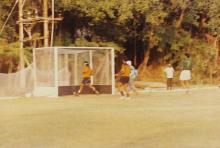 A hockey match at the 30th Inter-IIT Sports Meet, 1994