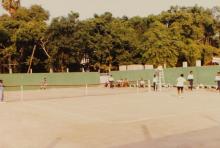 A tennis match in progress, 1994