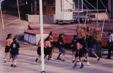 A basketball battle at the Open Air Theatre, 1999