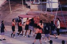 Hustling for the ball, 1999