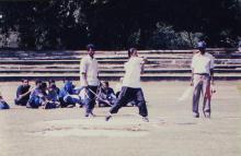 An image clicked during a throwing event, 1999