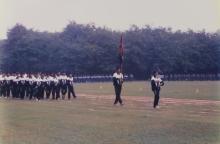 The IIT Bombay contingent at a marchpast, 1999