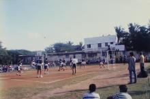 A volleyball match at IIT Madras, 1999