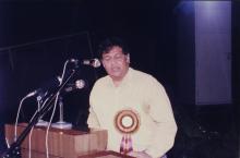 Prof. R. Natarajan addresses the audience, 1999