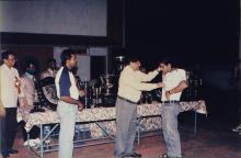At a prize distribution ceremony, 1999