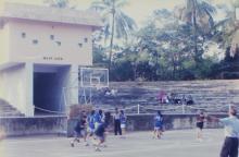 A basketball match at IIT Madras, 1999