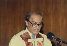 Prof. L. S. Srinath addressing the audience at the 26th convocation