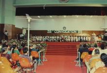 A view of the stage at the 26th convocation