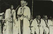 Students are awarded degrees and prizes at a convocation ceremony