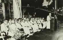 Dr. S. Bhagavantam delivers his address at the sixth convocation