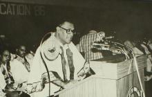 The chief guest addresses the audience at the 24th convocation