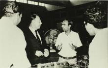 Chief guest and staff members at an inauguration ceremony