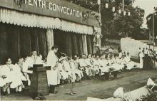 Degree presentation at the 10th convocation