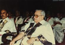 Mr. A. L. Mudaliar and Mr. Russi Mody at the 26th Convocation, 1989