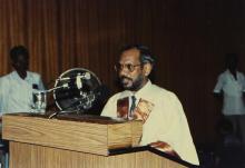 Mr. V. Shanmugam at the 26th Convocation, 1989