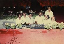 The sound system crew at the 23rd convocation ceremony