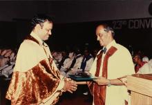 Prof. L.S. Srinath distributes degree certificates to students