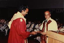 Prof. L.S. Srinath distributes degree certificates to students