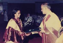 Prof. L.S. Srinath distributes degree certificates to students
