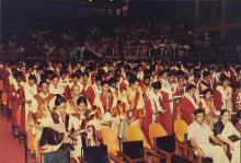The graduates of the 23rd convocation ceremony take the Institute Pledge