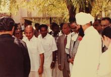 Outside the Student Activities Centre, 1983