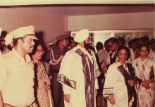 The President and others at the 20th convocation, 1983