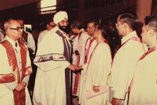 Mr. Giani Zail Singh meets IIT Madras faculty, 1983