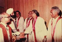 The President of India meets some of the IIT Madras faculty, 1983