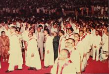 The academic procession enters the convocation hall, 1983