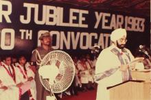 Mr. Giani Zail Singh at IIT Madras, 1983