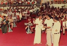 A photograph of the audience, 1983