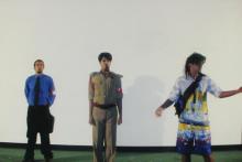 Students performing a skit at the Accurum event