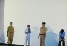 Students performing a skit at the Accurum event