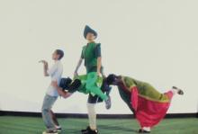 Students perform a skit at the Accurum event