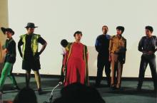 Students performing a skit at the Accurum event