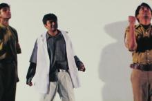 Students performing a skit at the Accurum event