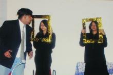 Students performing a skit at the Accurum event