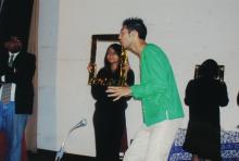 Students performing a skit at the Accurum event