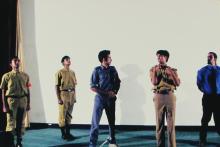 Students performing a skit at the Accurum event