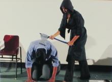 Students performing a skit at the Accurum event