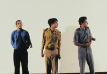 Students performing a skit at the Accurum event