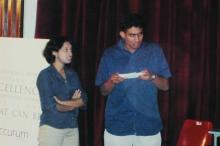 Students performing a skit at the Accurum event