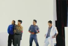 Students performing a skit at the Accurum event