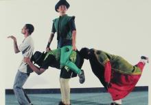 Students performing a skit at the Accurum event