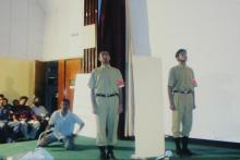 Students performing a skit at the Accurum event