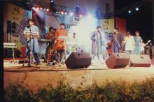 A band performs during Decibels, Saarang 2005