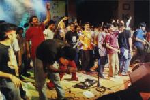 French rock band Matmatah and students, Saarang 2005